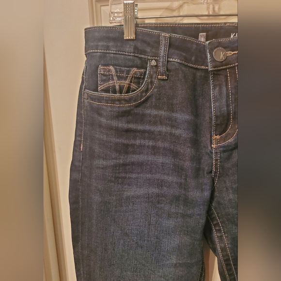 KUT from the Kloth Stevie Straight Leg Dark Blue Jeans Size 8 - Picture 5 of 12